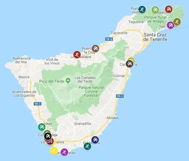 Mapa de isla de Tenerife: Encuentra el mapa perfecto para explorar